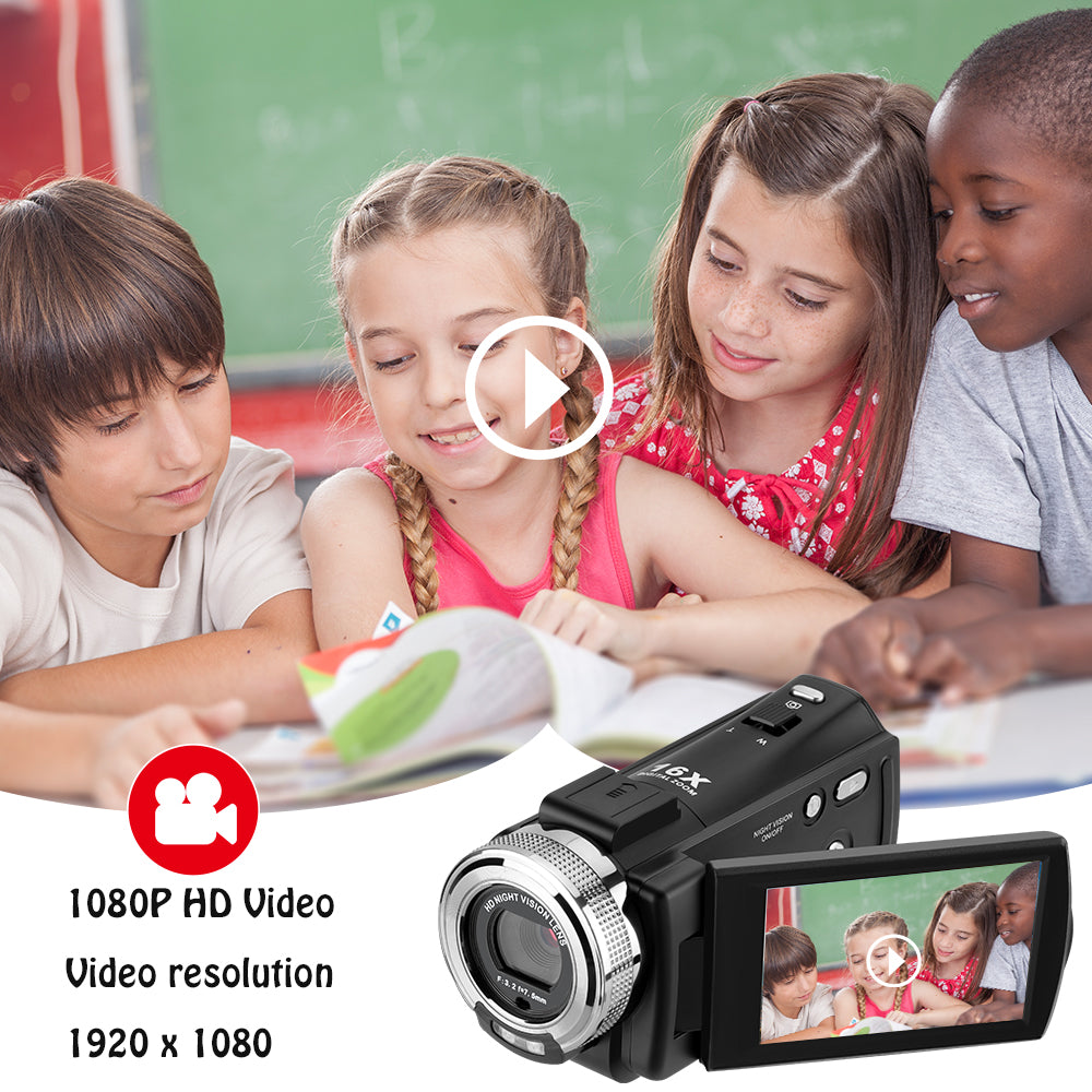 ORDRO HDV-V12 Video Camera Camcorder With two battery