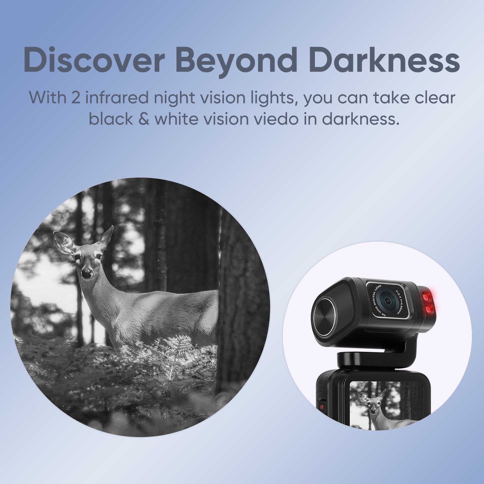 ORDRO M3 Camcorder 5K 30FPS Video Cameras 48MP Photo 3.5” Rotatable Screen Vlog Camera