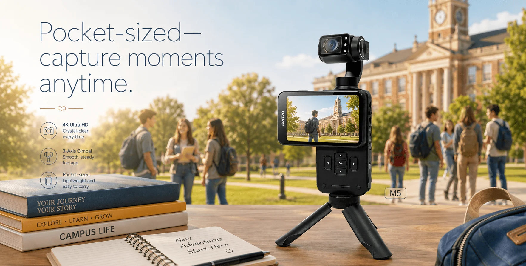 Back-to-school vlog camera