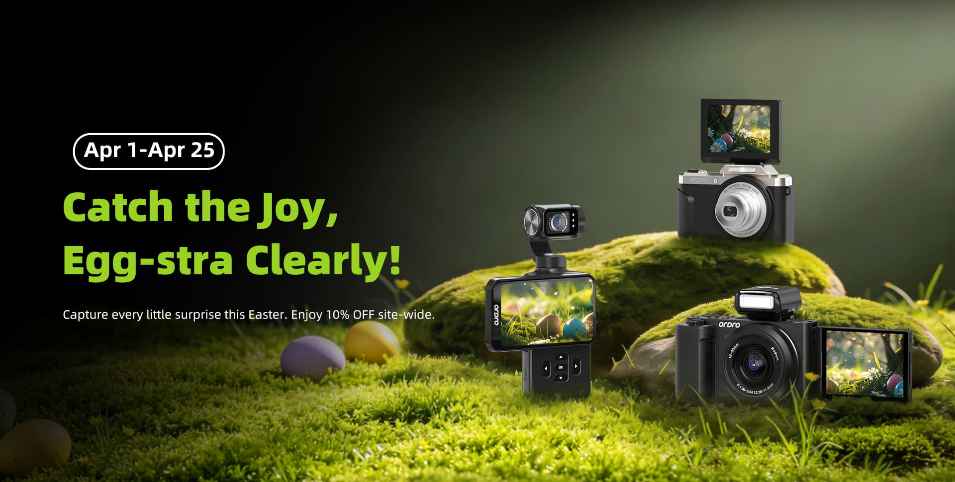 ORDRO M5 compact vlog camera recording a spring travel vlog.