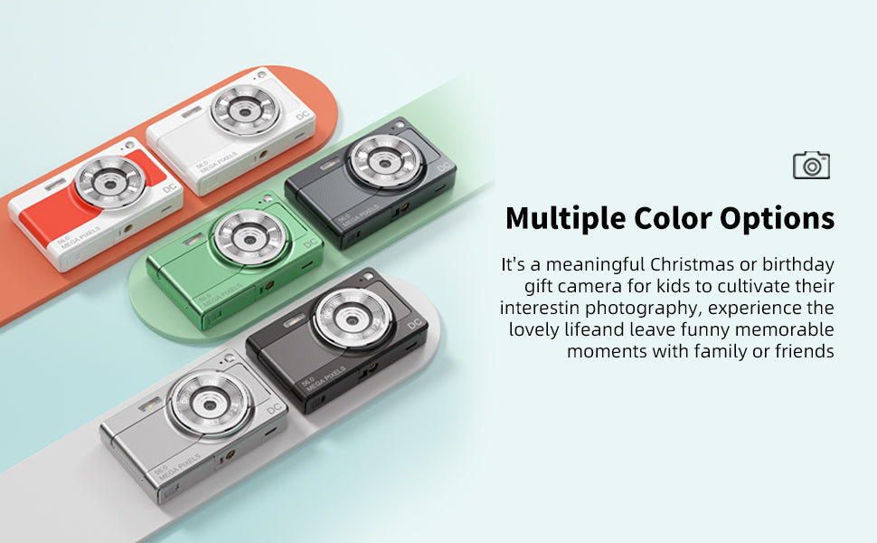 FHD 1080P 16X Zoom Digital Camera Point and Shoot Camera for Kids