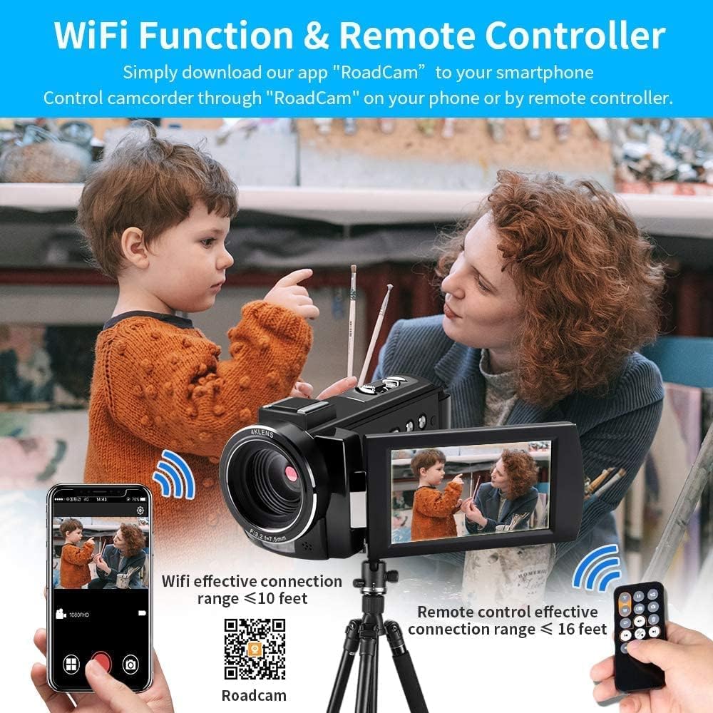 wifi remote contronl camcorder