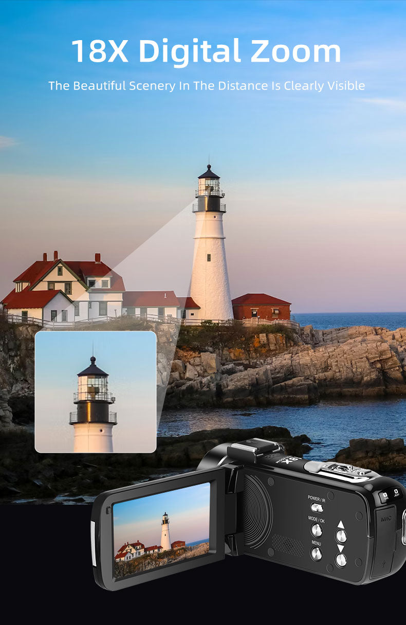 B320 Entry-Level Camcorder with 16X Digital Zoom – Best Budget Video Camera for Beginners