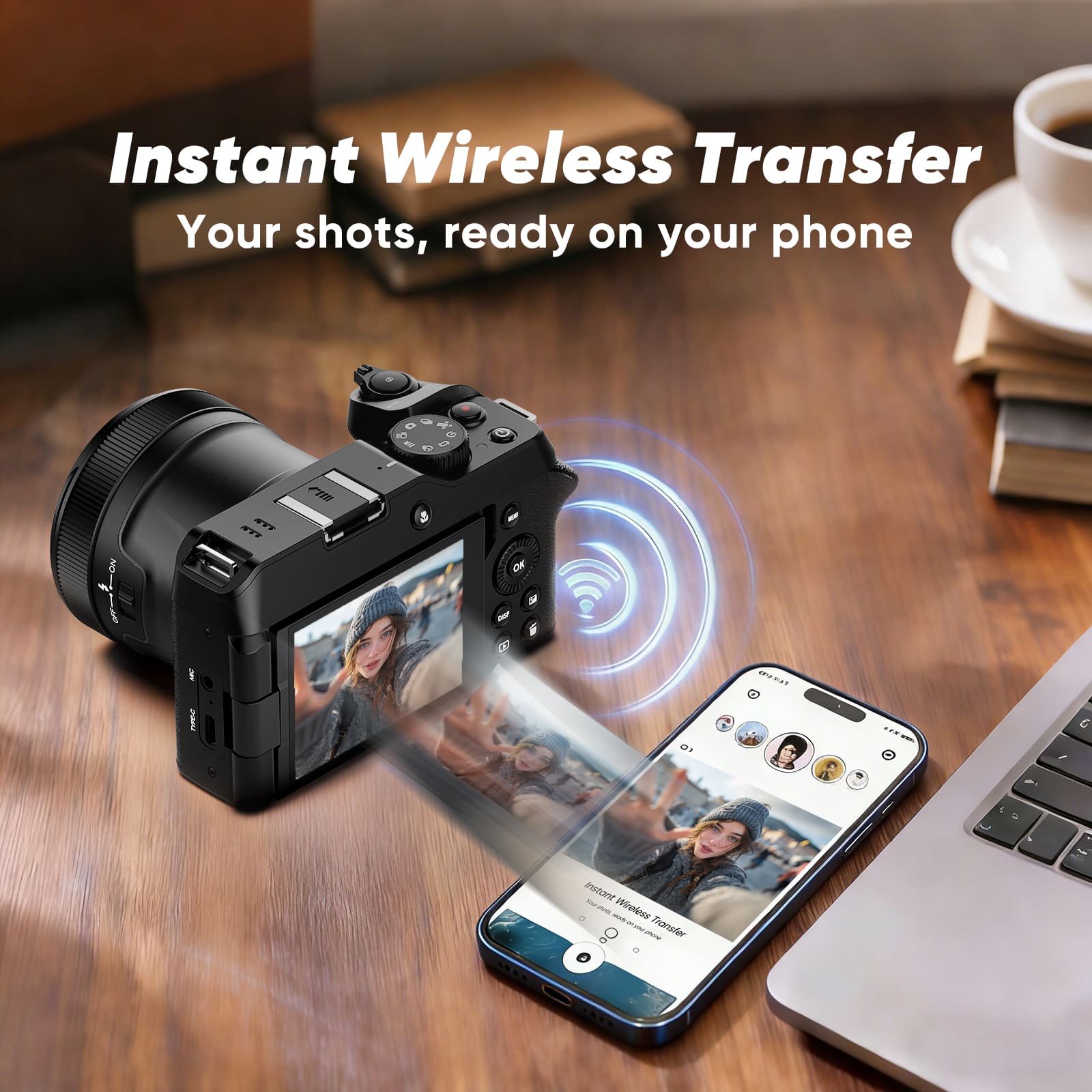 Ordro D130 5K Digital Camera with Auto Focus & Swivel Screen - Perfect for Selfies