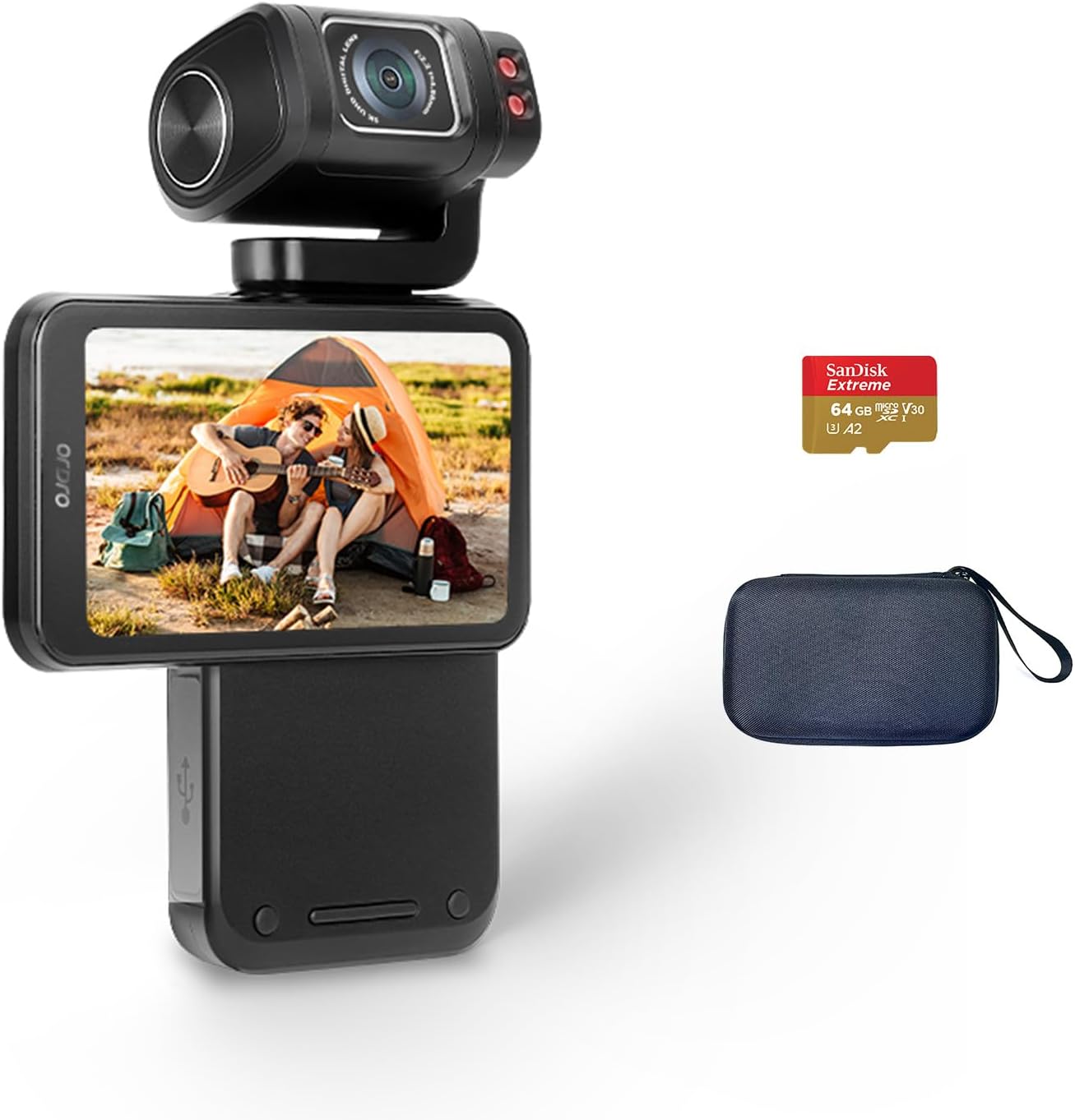ORDRO M3 5K Palmcorder Big Battery  With IR Night Vision Travel Vlog Video Camera