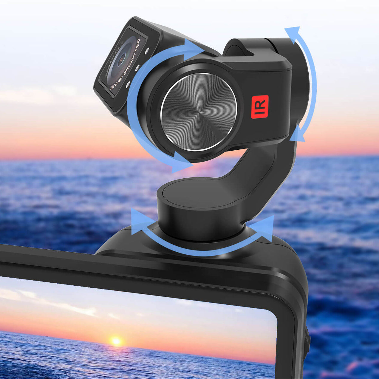 3-axis gimbal stabilization Ordro camera M5