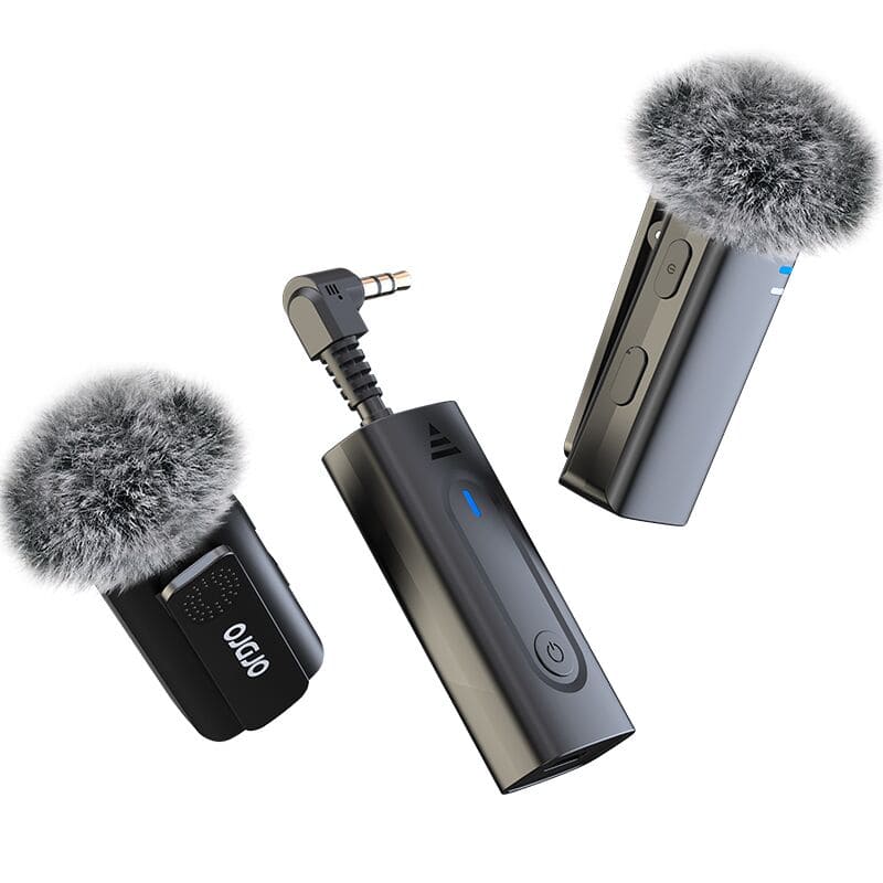 Wireless Mini Microphone - 3 in 1 Microphone for iPhone/Android/Vlog Camera