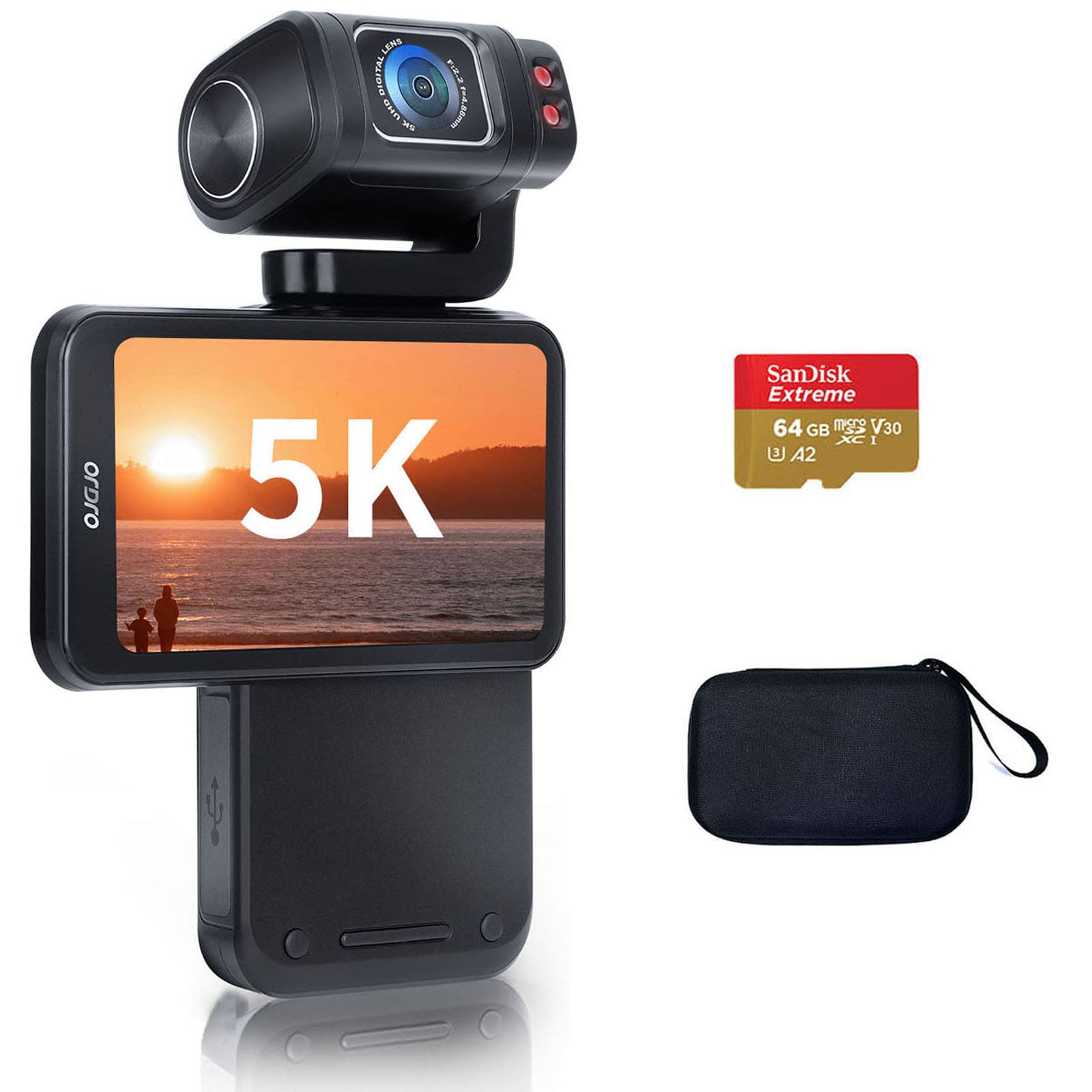 ORDRO M3 5K Video Camera Camcorder WiFi IR Night Vision Handheld
