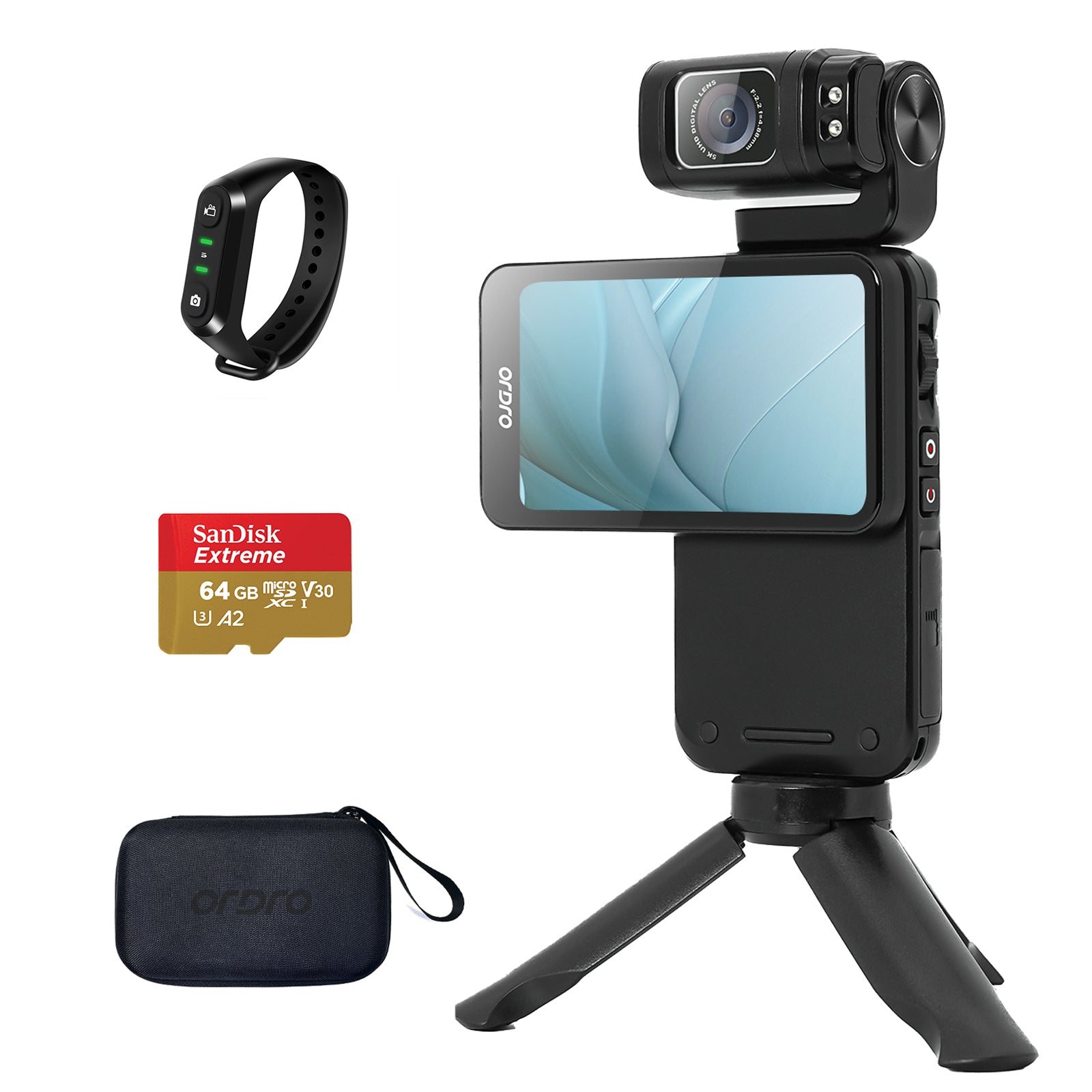 ORDRO M3 Camcorder 5K 30FPS Video Cameras 48MP Photo 3.5” Rotatable Screen Vlog Camera