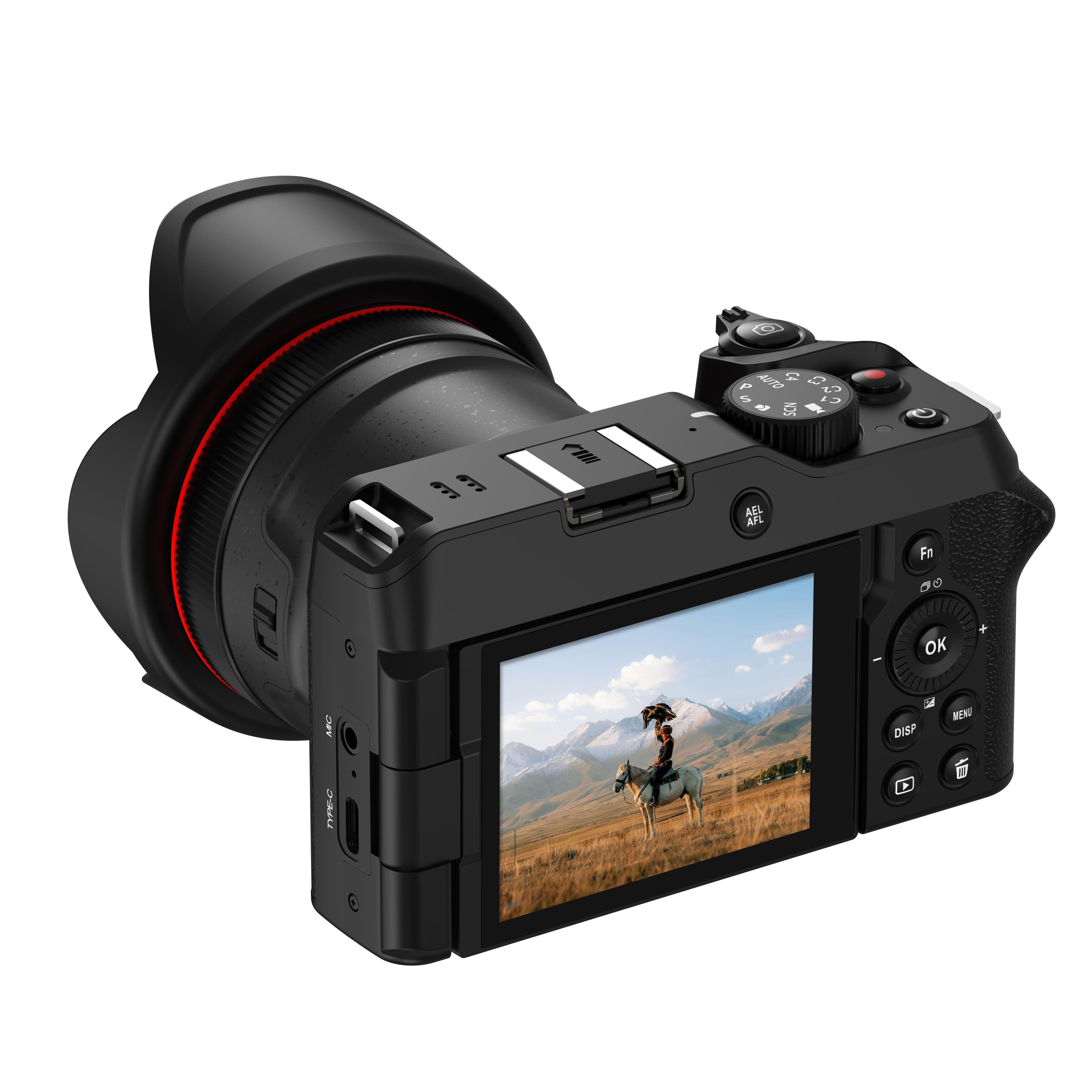 Ordro G650 10X Optical Zoom Camera | 5K Video & Manual Focus