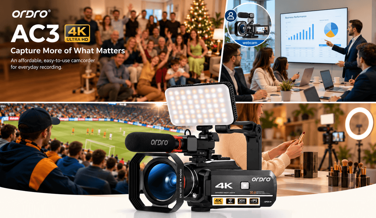 ORDRO AC3 4K Camcorder Review: Is It Worth Buying for Beginners?