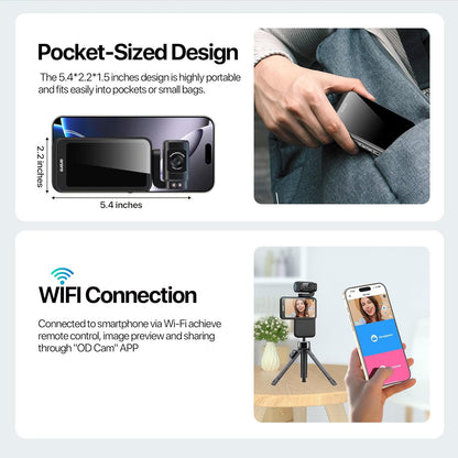 ORDRO M3 Camcorder 5K 30FPS Video Cameras 48MP Photo 3.5” Rotatable Screen Vlog Camera
