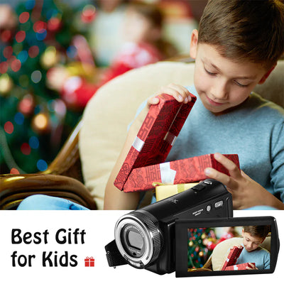 Videocamera ORDRO HDV-V12 Videocamera Videocamera digitale Youtube Vlogging Registratore videocamera （standard）
