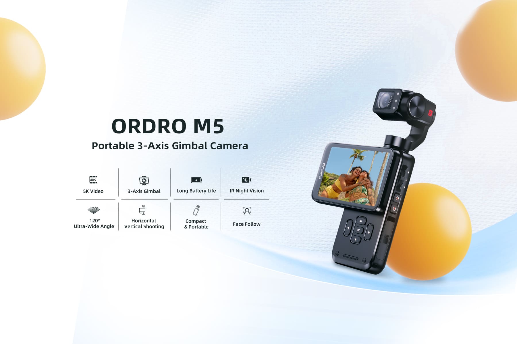 PTZ Pocket Camera ORDRO M5