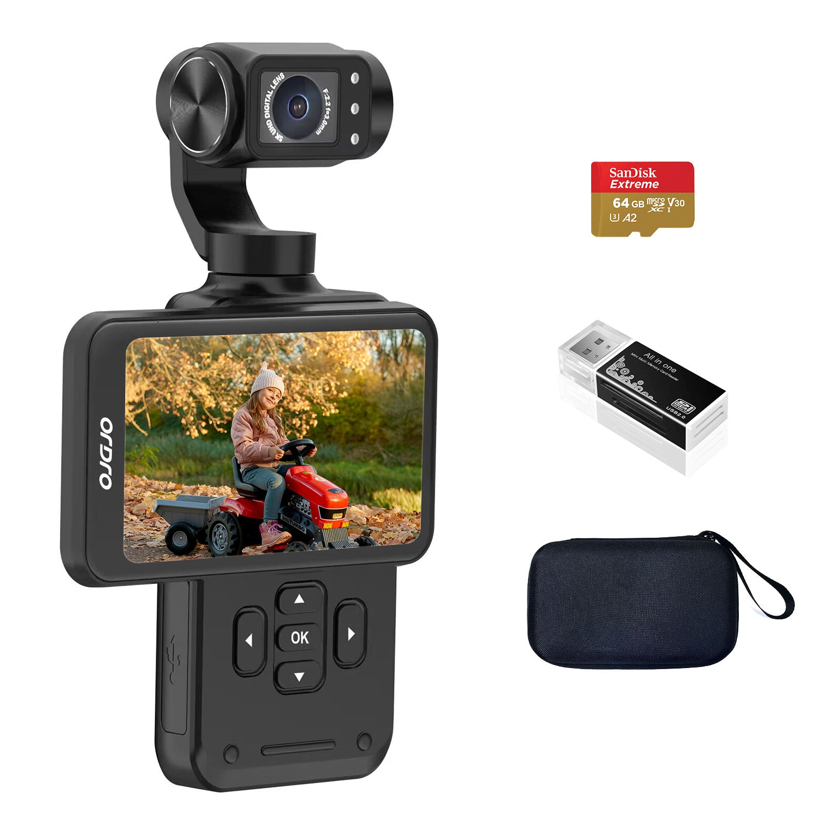 ORDRO M5 Video Camera Vlogging Camcorder 5K 3-Axis Stabilization Handheld Camera for Photography