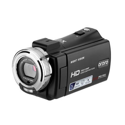 Videocamera ORDRO HDV-V12 Videocamera Videocamera digitale Youtube Vlogging Registratore videocamera （standard）