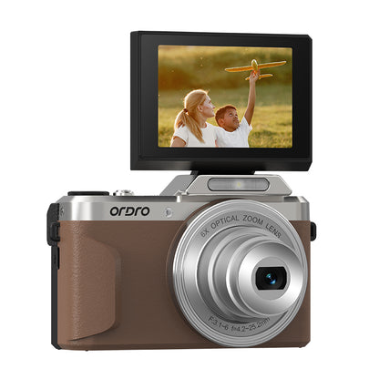 Ordro D27 Flip Screen Vlogging Camera | 4K HD Portable Optical Camera for YouTube, Selfie & Travel