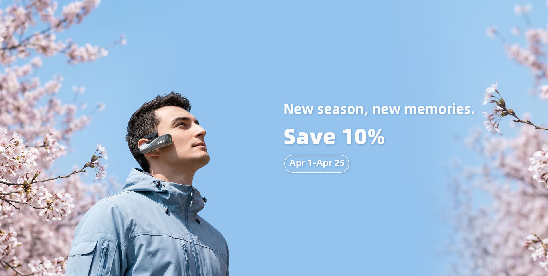 ORDRO EP series first-person view wearable video camera.