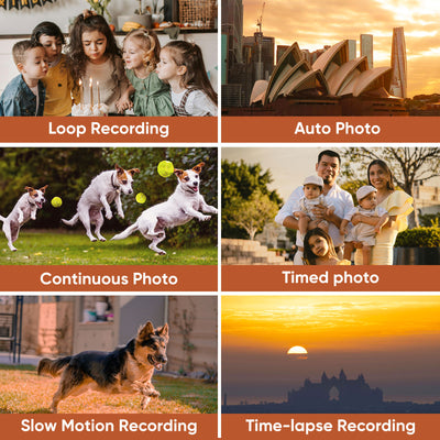 ORDRO M3 5K Video Camera Camcorder WiFi IR Night Vision Handheld Camera 3.5'' Flippable Screen