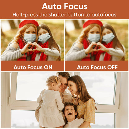 ORDRO M3 5K Video Camera Camcorder WiFi IR Night Vision Handheld Camera 3.5'' Flippable Screen