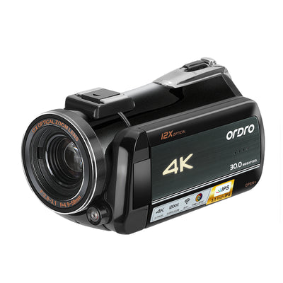 ORDRO HDR-AC5 4K Camcorder 12X Optical Zoom