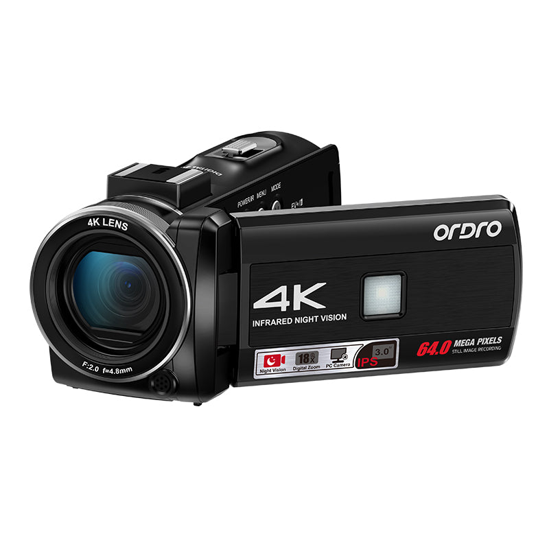 Ordro Z36 4K IR Night Vision Digital Camcorder: Best Budget Vlogging Camera for Entry-Level Photographers