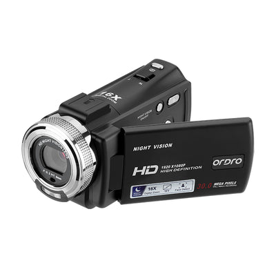 Videocamera ORDRO HDV-V12 Videocamera Videocamera digitale Youtube Vlogging Registratore videocamera （standard）