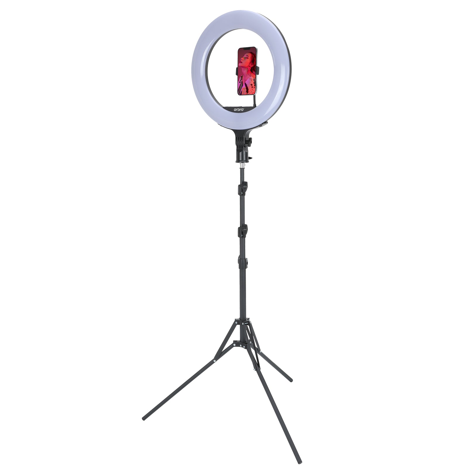 Ordro SL-160 RGB Ring Light 16 inch with Tripod Stand (2600-10000K) for Phone Camera iPad Selfie Live Stream YouTube TikTok Video Shooting Best Lighting Atmosphere Ringlight