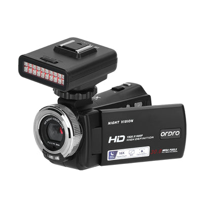 Videocamera ORDRO HDV-V12 Videocamera Videocamera digitale Youtube Vlogging Registratore videocamera （standard）