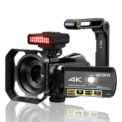 ORDRO HDR-AC3 Ghost Hunting IR Night 4K Camcorder - Ordro