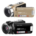 B320 1080P HD Camcorder with 18X Zoom, Night Vision – Black & Gold