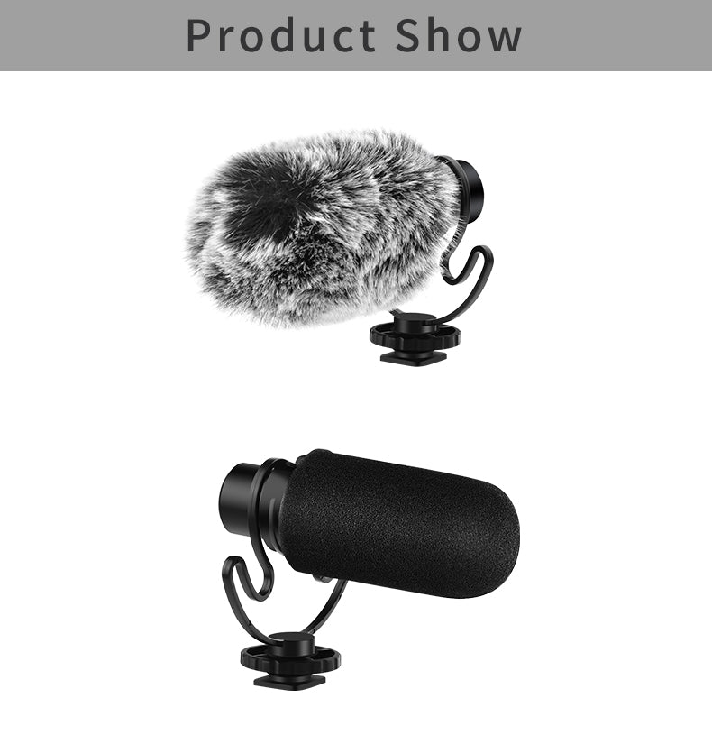 ORDRO High-Quality Mini Microphone with Windscreen and Noise Reduction CM100