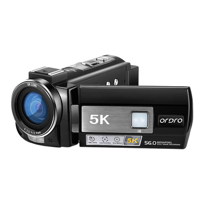 AE20 5K UHD Camcorder with 56MP Photo, EIS Stabilization & IR Night Vision