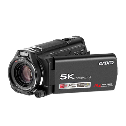 ORDRO XV80 5K Professional Handycam 12X Optical HDR Video Camera for TV show interview LiveStreaming