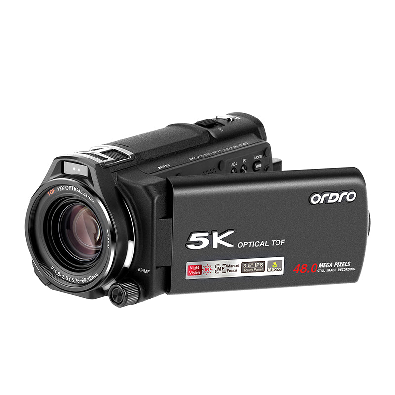 ORDRO XV80 5K Professional Handycam 12X Optical HDR Video Camera  for LiveStreaming