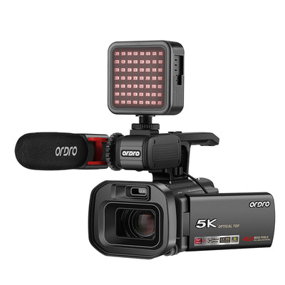 XV80 5K Camcorder with 12X Optical Zoom, Sony CMOS & F/1.8 Aperture