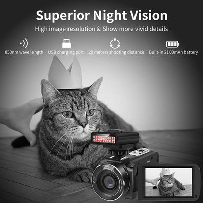 ORDRO LN-3 Studio IR Light LED Light USB Night Vision Infrared for Video Camera Photography