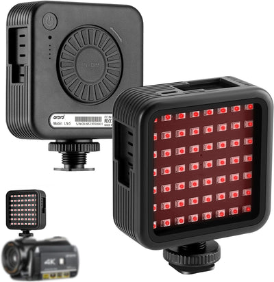Ordro LN-5 Night Vision Light for Camera Infrared Night Light with 56 IR Lamp Beads (850nm)