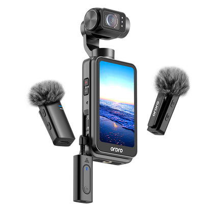 Ordro M5 5K Pocket Gimbal Camera with IR Night Vision - 3-Axis Stabilized Handheld Vlog Camcorder for YouTube