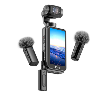 Mini microphone sans fil - Microphone 3 en 1 pour l'iPhone/Android/Vlog Camera