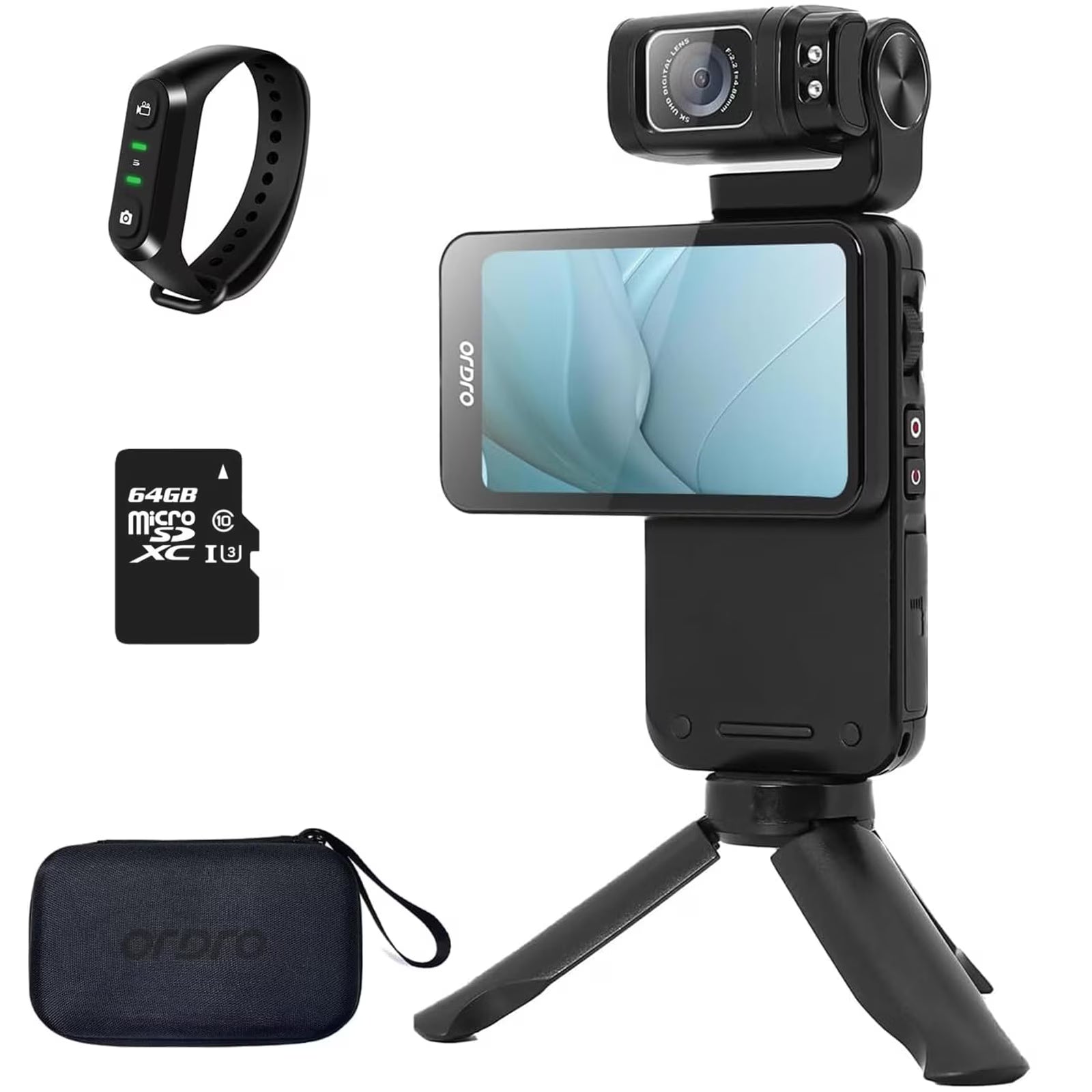 ORDRO M3 Camcorder 5K 30FPS Video Cameras 48MP Photo 3.5” Rotatable Screen Vlog Camera