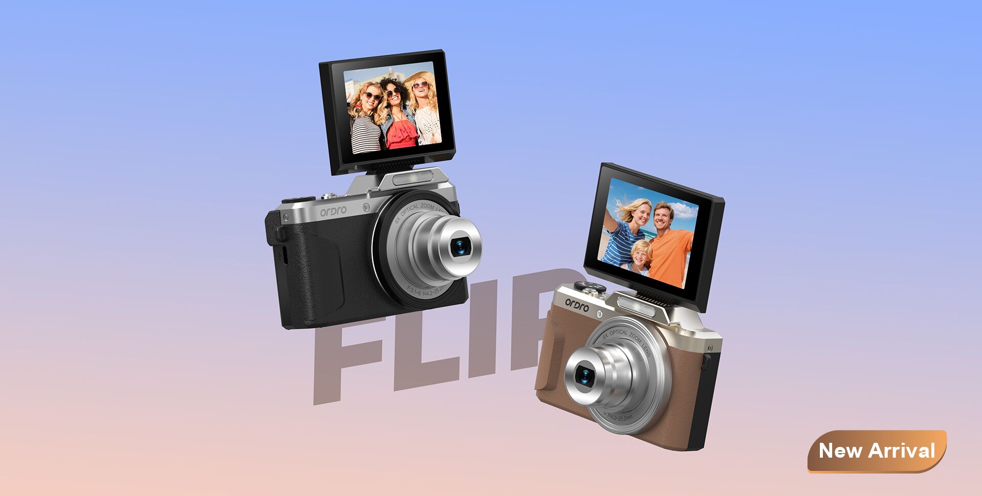 ordro 4Kビデオカメラ本体 ビデオカメラ ハンドヘルド ライブ ストリーミング カムコーダー – Ordro