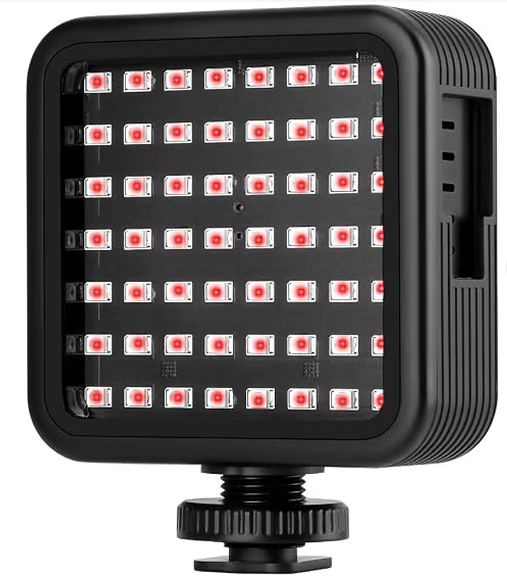 Ordro LN-5 Night Vision Light for Camera Infrared Night Light with 56 IR Lamp Beads (850nm)