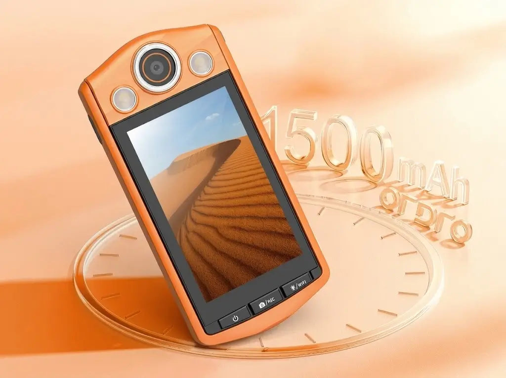 The_ORDRO_VS3_compact_camera_featuring_a_1500mAh_high-capacity_battery_for_extended_outdoor_photography_and_video_recording.