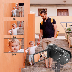 ORDRO V12 1080P HD Camcorder – Best Gift for Kids & Beginners