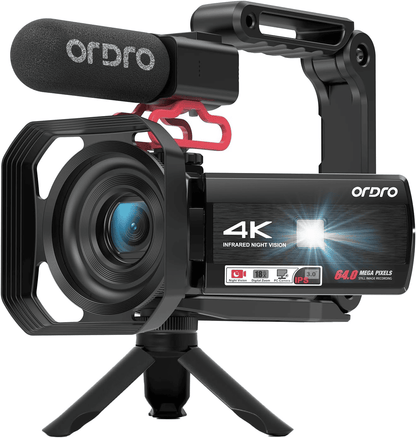 Ordro Z36 4K Ultra HD Camcorder with Sony IMX CMOS Sensor