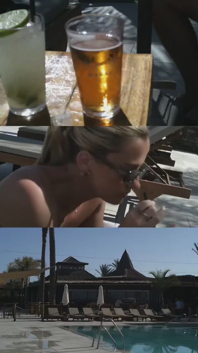 Summer beach and pool vacation video, recorded in daylight with the ORDRO HDV-V12.