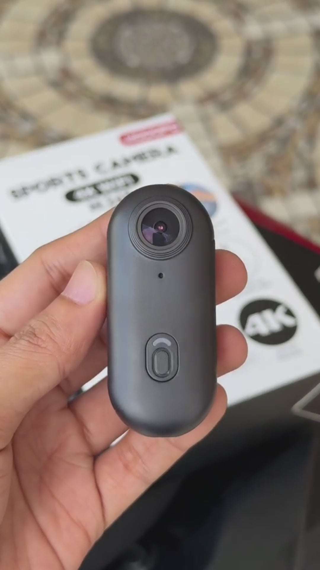Load video: H88 Pro camera showing lanyard and helmet mounts