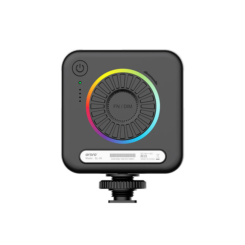 ORDRO SL-50 RGB ビデオカメラライト ビデオカメラランプ ミニライト