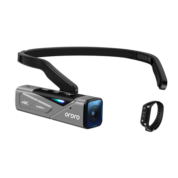 ORDRO EP7 FPV ウェアラブル アクション 4K POV ビデオカメラ + リモート (SD カードではありません)